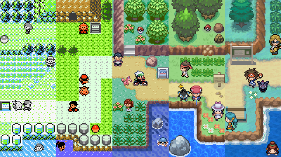 Pokémon RPG Overworld map background